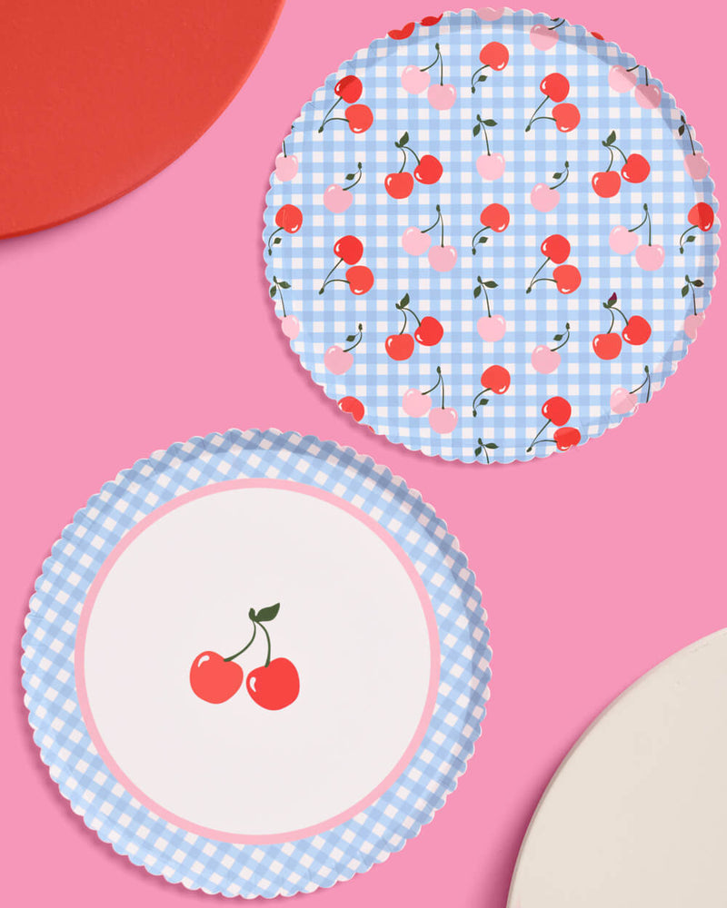 Cherry Plates, Pack of 24