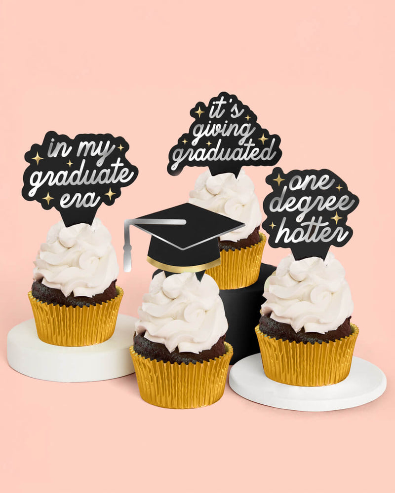Graduation Toppers, Pack of 24
