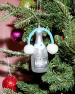Après Ski Ornament - silver glitter ornament