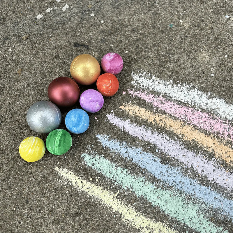 Mason's Planets - Handmade Sidewalk Chalk - Set of 9