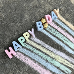 Happy Birthday Gift Box - Handmade Sidewalk Chalk