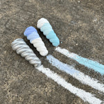 Ombre Narwhal Horns - Handmade Sidewalk Chalk - Set Of 3