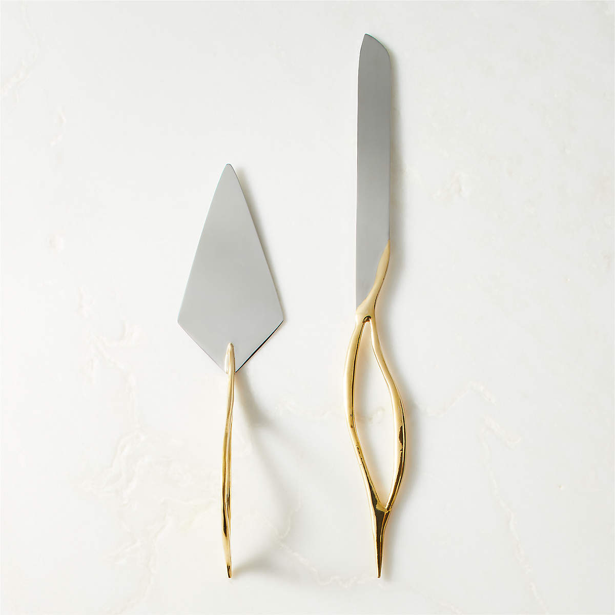 Valleta Gold Cake Servers