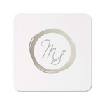 Wax Stamp Coasters, Silver Foil