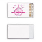 Disco Ball Custom Matches, Pink Foil