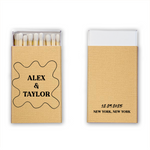 Pasta Party Custom Matchboxes, Black Foil