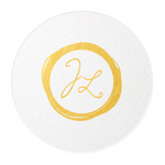 Wax Stamp Coasters, Gold Foil