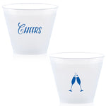 Custom Cheers Anniversary Cup, Royal Blue Foil