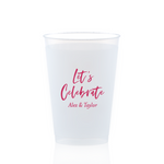 Let's Celebrate Custom Cup, Fuchsia Foil