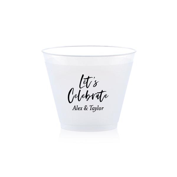 Let's Celebrate Custom Cup, Black Foil