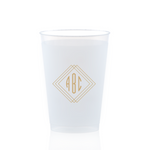 Angles Monogram Cup, Gold Foil