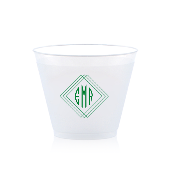 Angles Monogram Cup, Leaf Foil