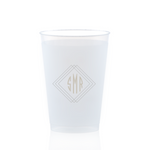 Angles Monogram Cup, Silver Foil