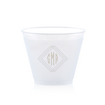 Angles Monogram Cup, Silver Foil