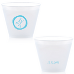Wax Stamp Dates Custom Cup, Turquoise Foil