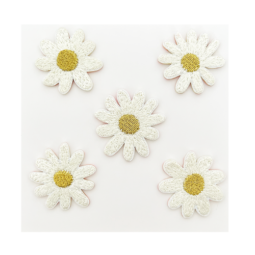 Peace & Love Daisy Patch Set, Pack of 5