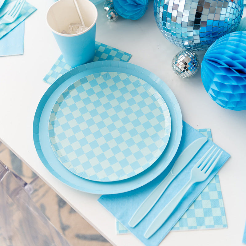 Check It! Out of the Blue Dessert Plates, Pack of 8