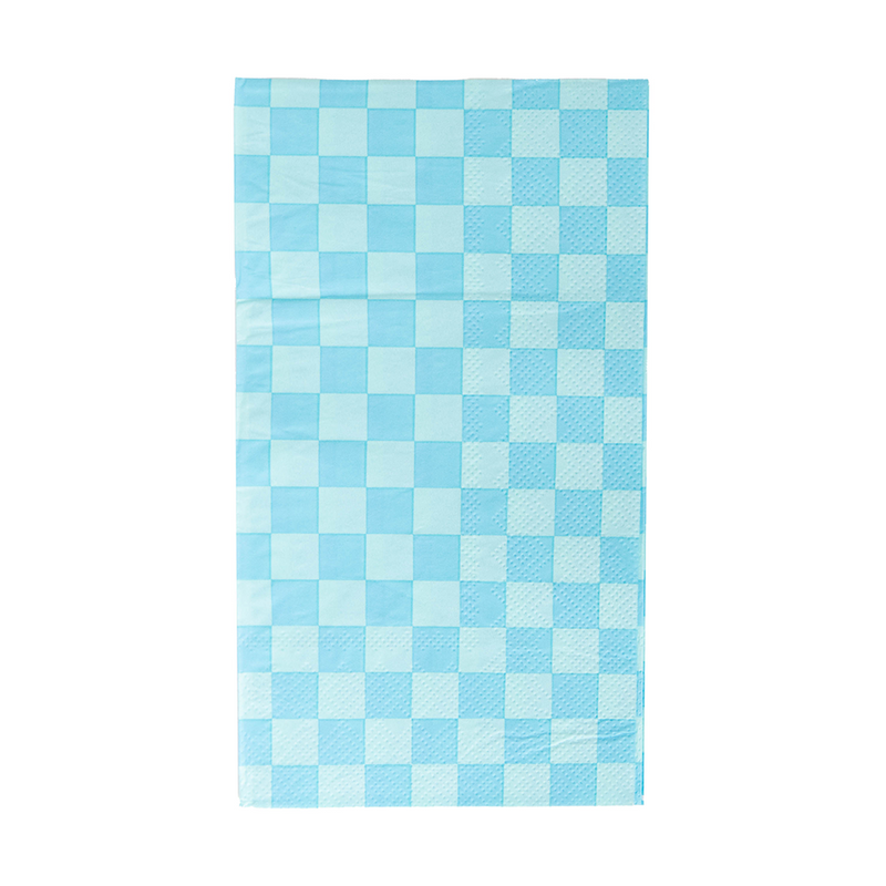 Check It! Out of the Blue Check Guest Napkins, Pack of 16