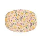 Melamine Rectangular Platter in Wild Flower Print