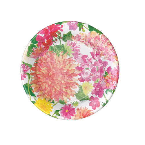 Summer Blooms Paper Salad & Dessert Plates - 8 Per Package 1