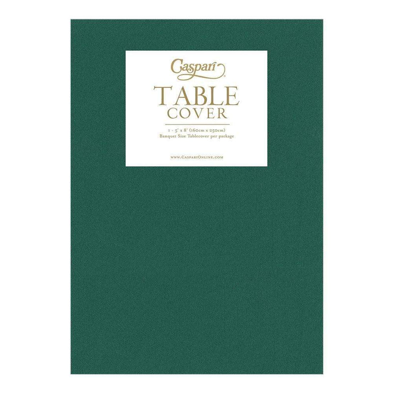 Paper Linen Solid Table Cover in Hunter Green - 1 Each 3