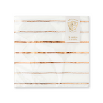 Rose Gold Frenchie Striped Large Napkins, Pack of 16