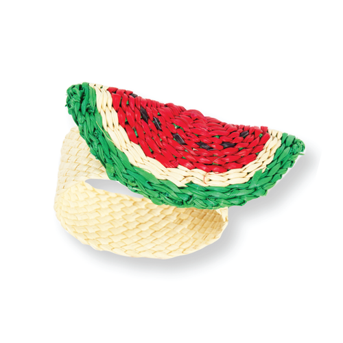 Raffia Napkin Ring - Watermelon