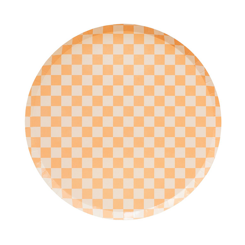 Check It! Peaches N' Cream Dinner Plates, Pack of 8