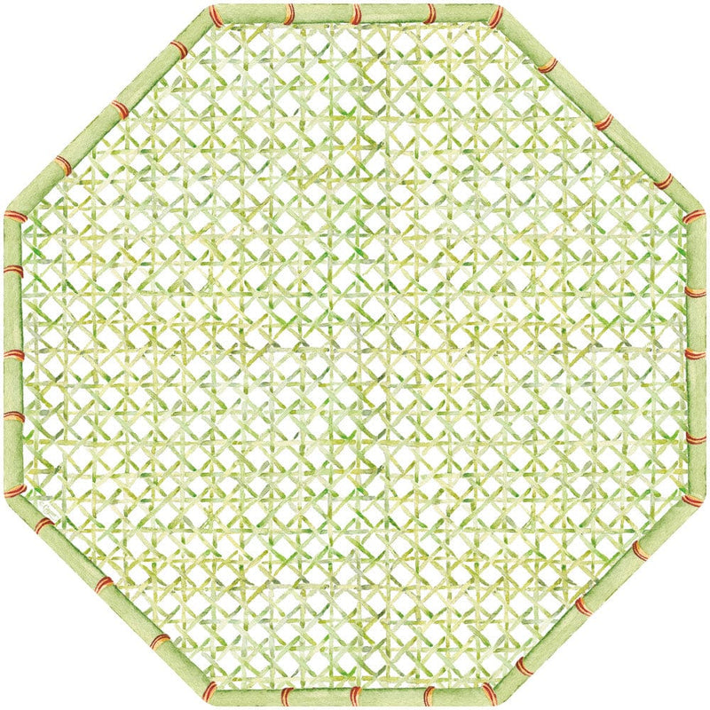 Caspari Trellis Octagonal Paper Placemats - 12 Per Package 1300PPOCT