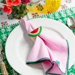 Raffia Napkin Ring - Watermelon