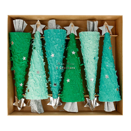 Christmas Tree Crackers, Pack of 6