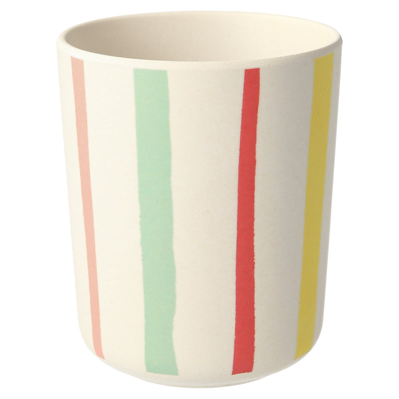 Bamboo Bright Stripe Cups, Pack of 6