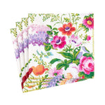 Edwardian Garden Paper Cocktail Napkins in Ivory - 20 Per Package 1