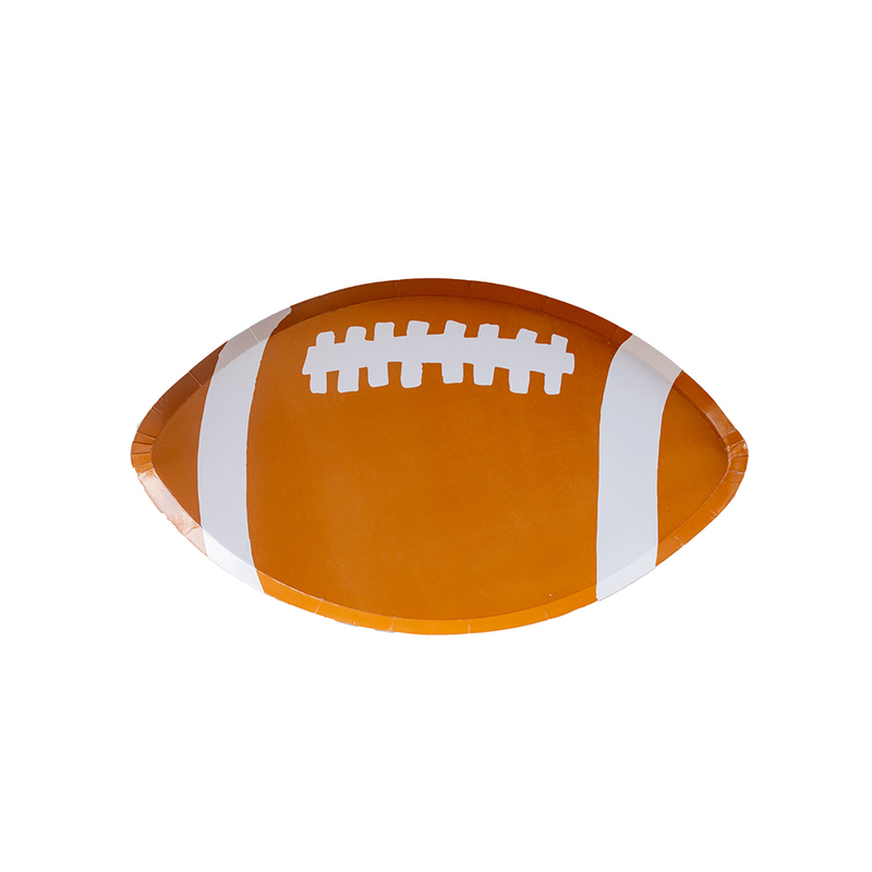 Good Sport Small Football Plates, Pack of 8