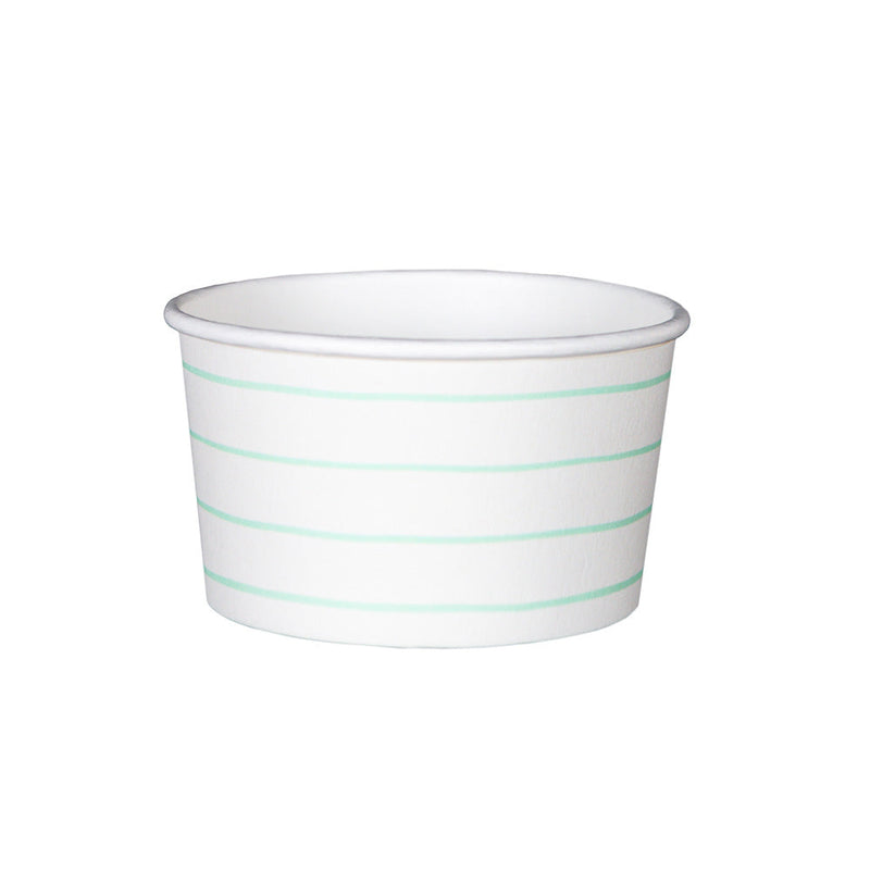 Mint Frenchie Striped Treat Cups, Pack of 8