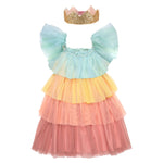 Rainbow Ruffle Princess Dress Up 3-4 Years