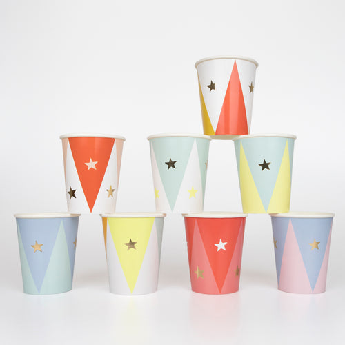 Circus Cups, Pack of 8