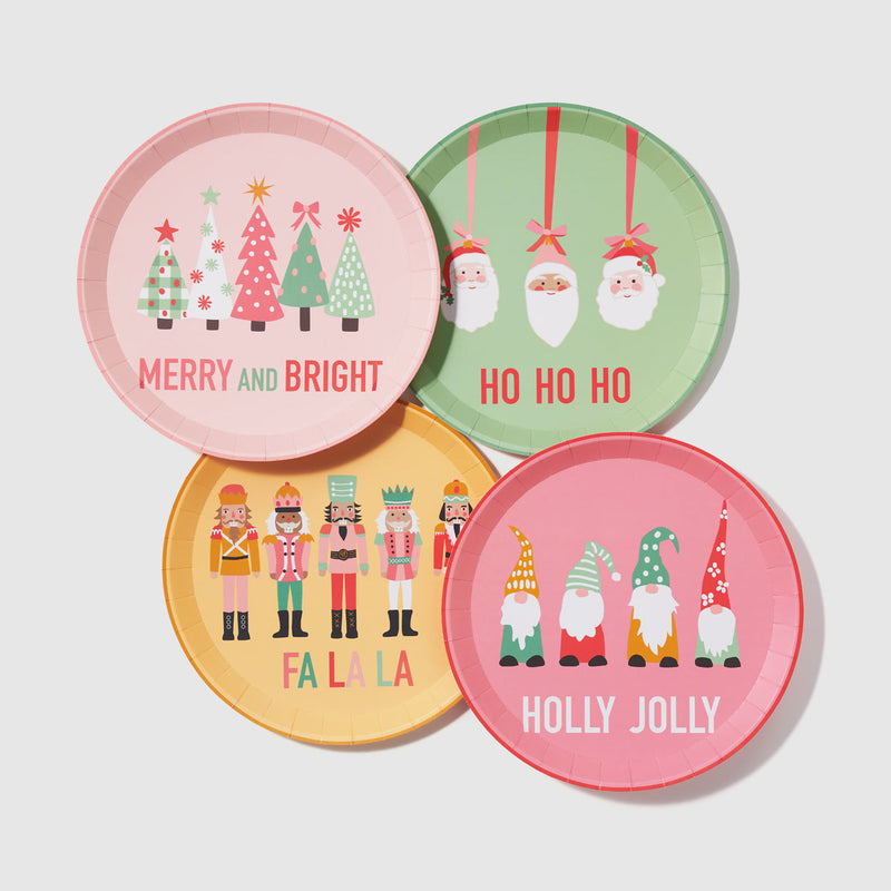 Christmas Characters Small Plates (10 Per Pack)