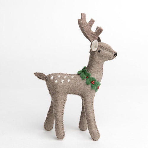 Large Winter Buck Reindeer Ornament