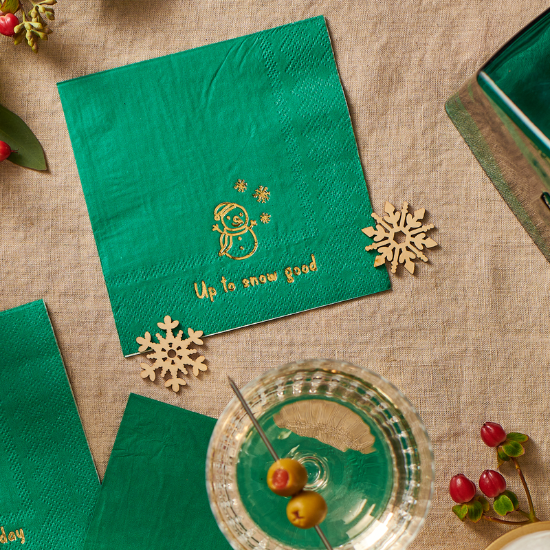 Holiday Cheer Cocktail Napkins (25 per pack)