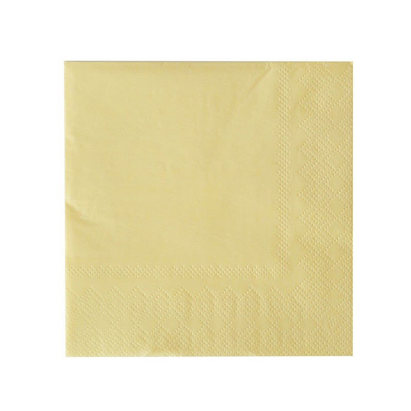 Shade Collection Large Napkins, Lemon, Pack of 8