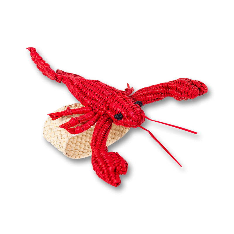 Raffia Napkin Ring - Red Lobster