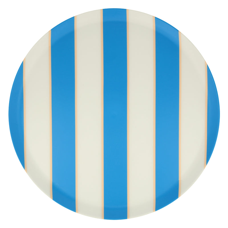 Mixed Stripe Recycled Plastic Large Plates