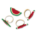 Raffia Napkin Ring - Watermelon