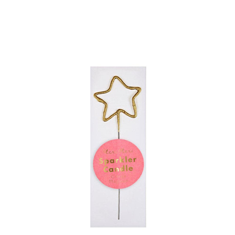 Mini Gold Sparkler Star Candle
