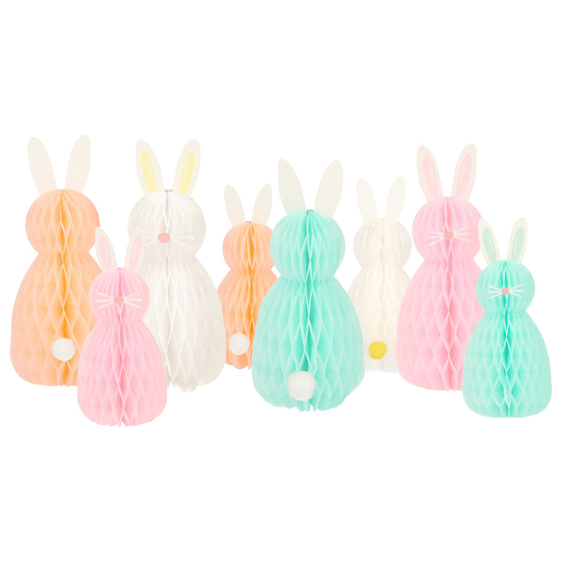Honeycomb Spring Bunnies, Pack of 8