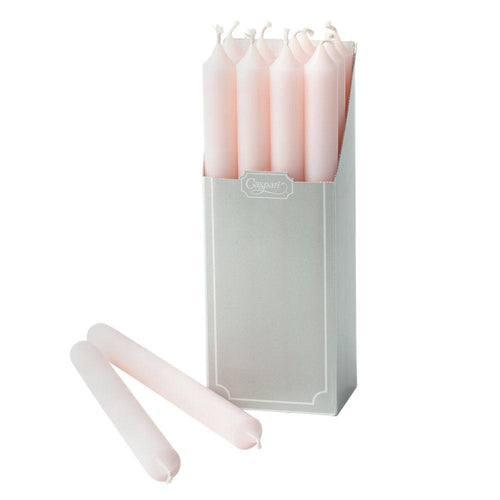 Straight Taper 10" Candles in Petal Pink - 12 Candles Per Box