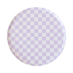 Check It! Purple Posse Dinner Plates, Pack of 8