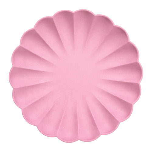 Deep Pink Simply Eco Large Plates