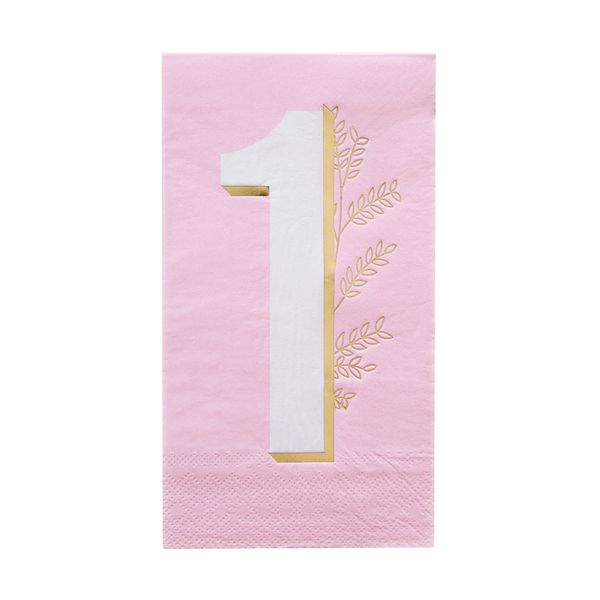 Pink Onederland Guest Napkins, Pack of 16 | Paperless Post Party Shop